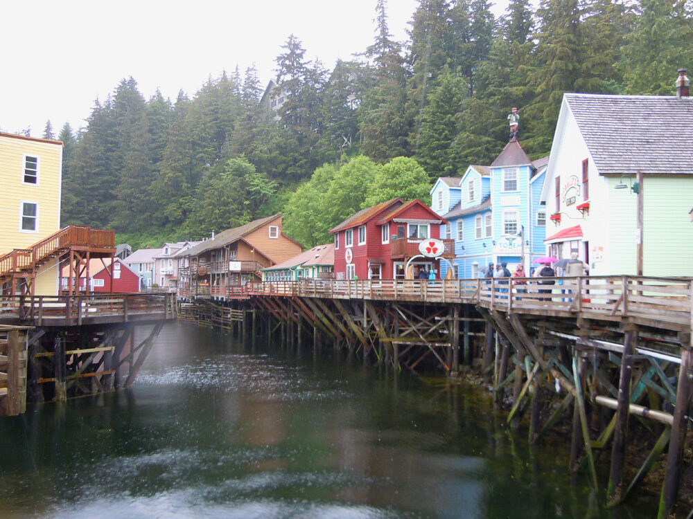 Creek Street boardwalk in Ketchikan